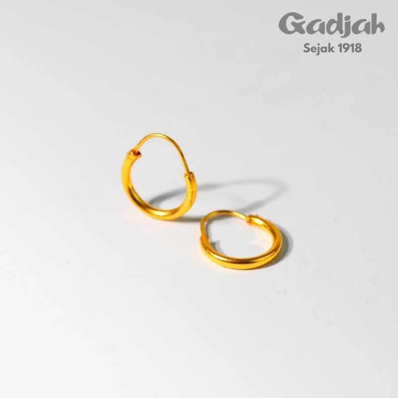 Anting Emas Tindik Baby Polos - Toko Emas Gadjah