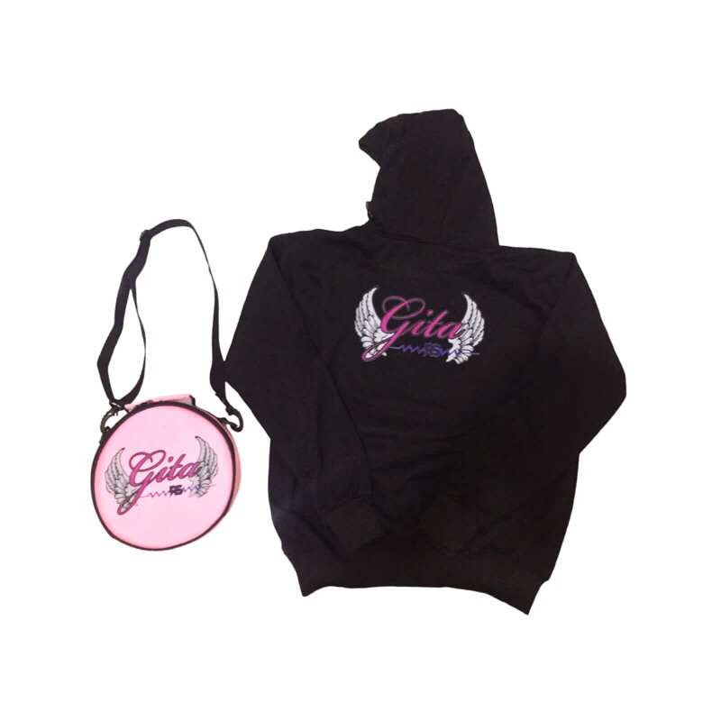 Paketan Tas Headphone Selempang DJ + hoodie