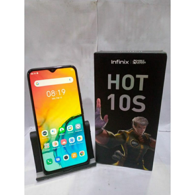 Infinix Hot 10s 6/128 GB Handphone Second Bekas Resmi