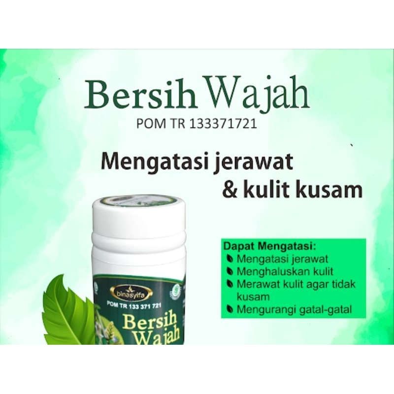 BERSIH WAJAH obat herbal ampuh