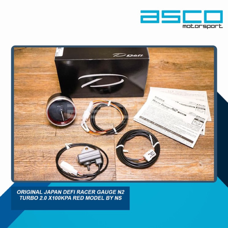 Original Japan Defi Racer Gauge N2 Turbo 2.0 x100kPA RED Model By NS