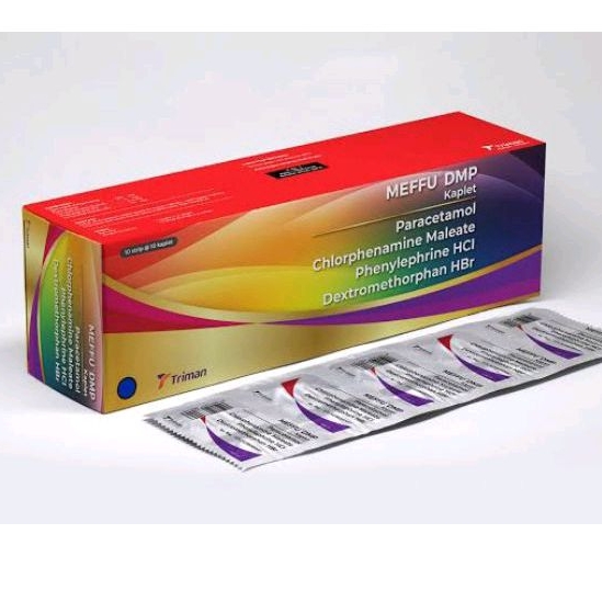 Meffu DMP / 100 kaplet Obat Flu Panas Demam Batuk Pilek tablet