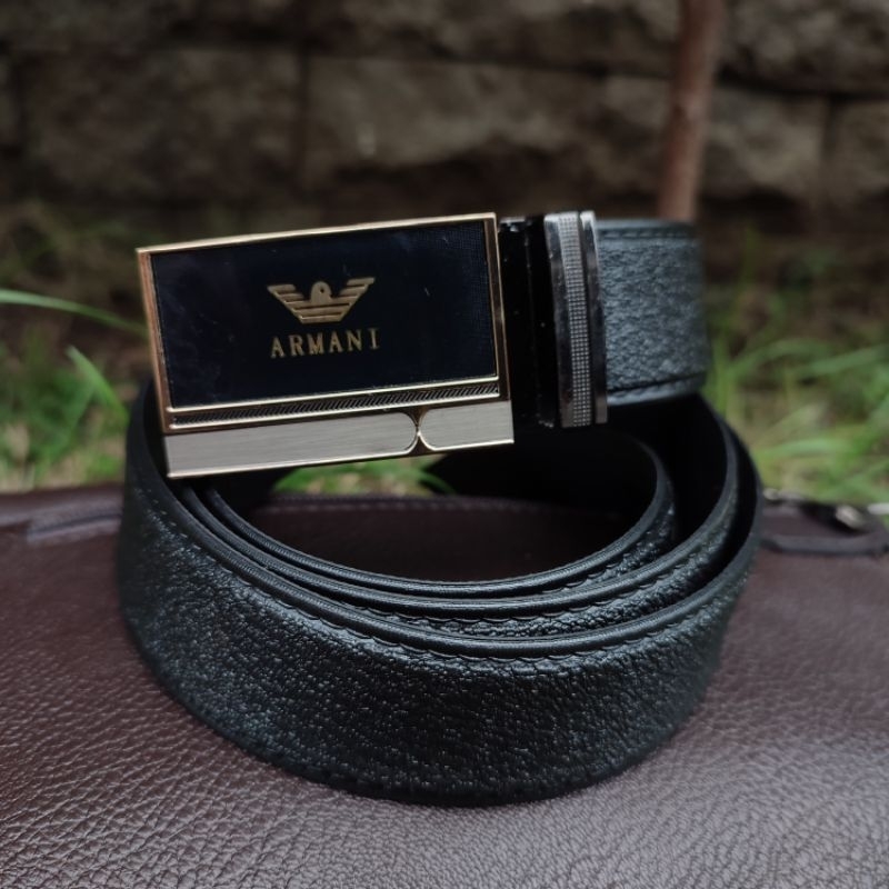 Ikat Pinggang Pira Rell Lebar 3.5 Cm | Sabuk Cowok Kepela Rell Import