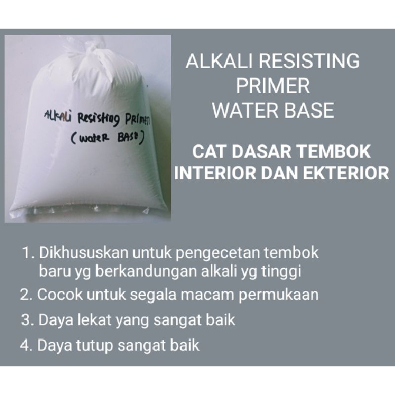 ALKALI RESISTING PRIMER WATER BASE // CAT DASAR TEMBOK// 1 KG