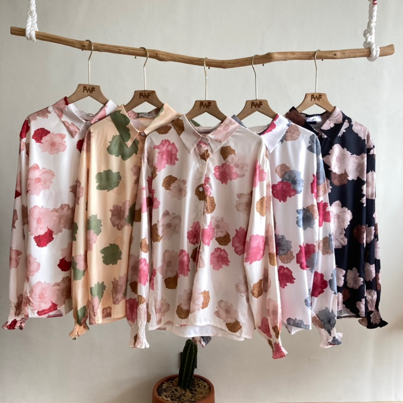 Prilly Shirt BKK / Kemeja Bunga Wanita Import