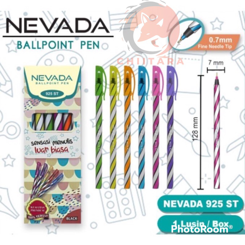

(12pcs) Pulpen Nevada - Bolpoin Ulir - Bolpen Unik - Pen Lilin Murah 0.7mm 14cm