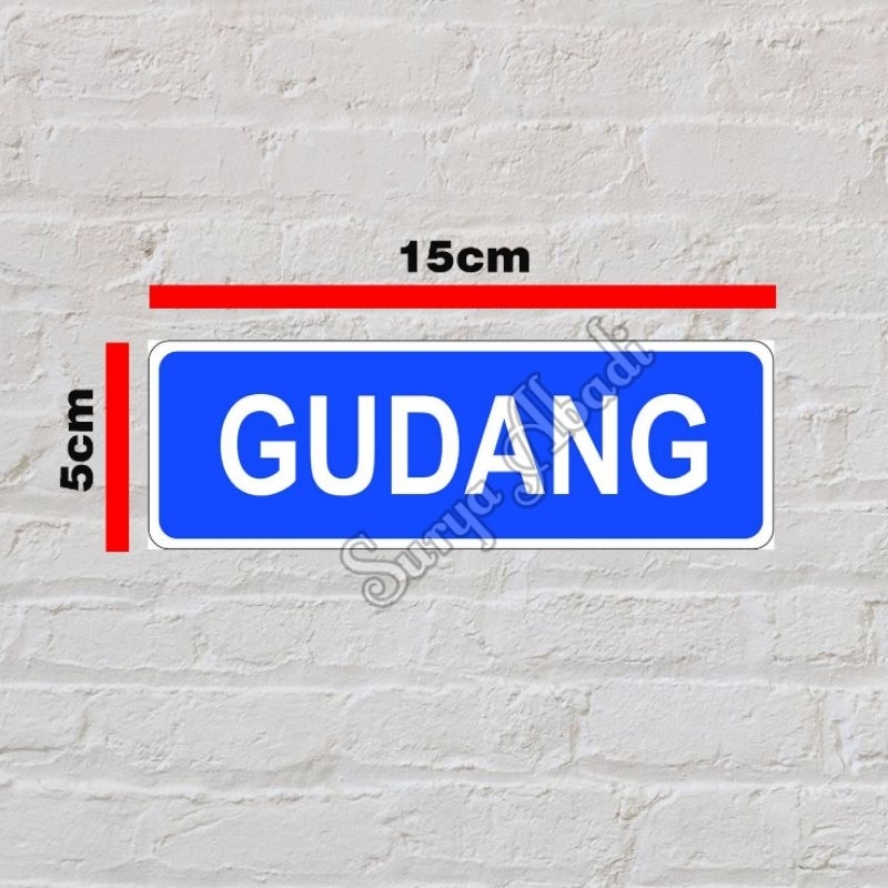 

Stiker Gudang / Stiker Vinyl Gudang waterproof