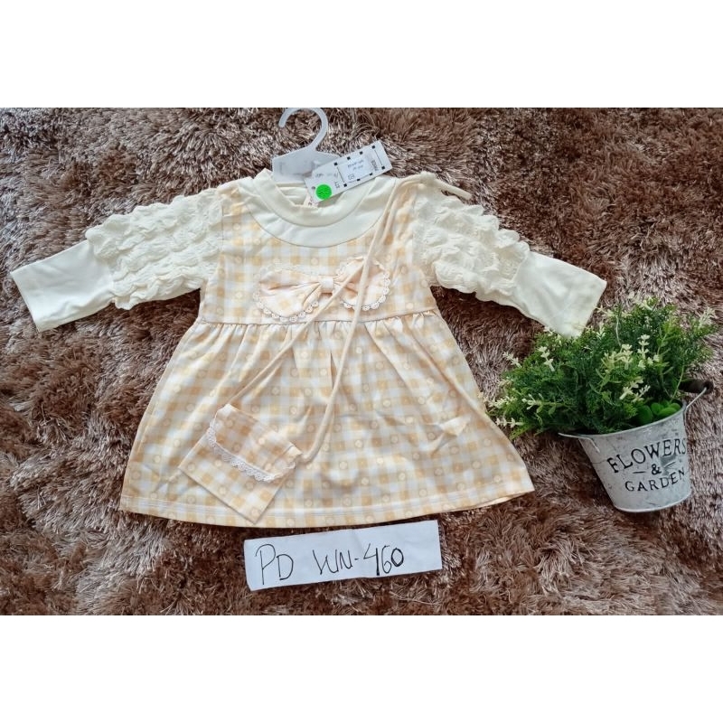 Dress Anak Perempuan Lengan Balon Free Tass