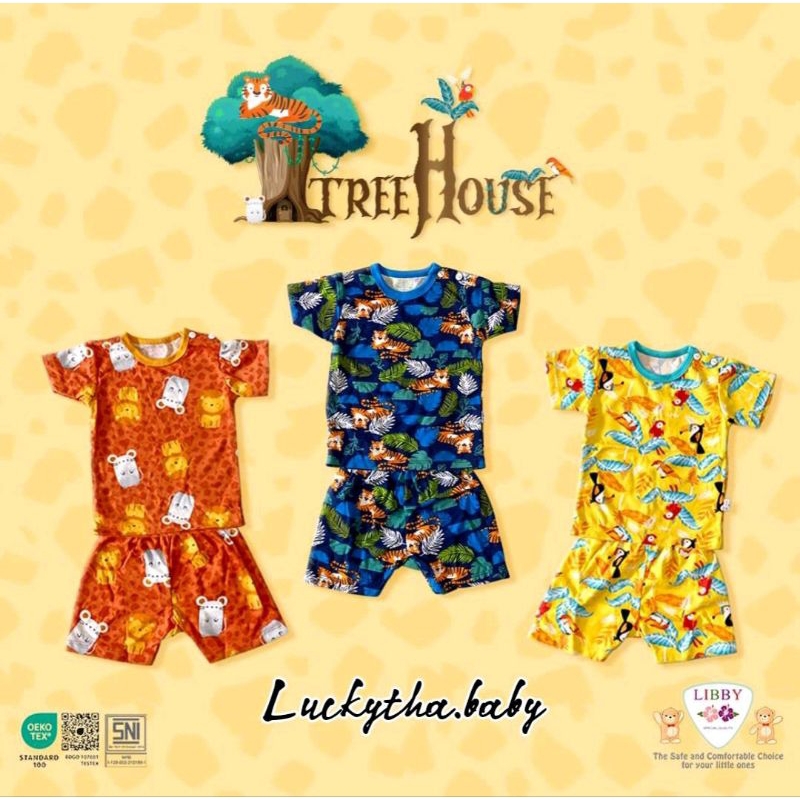 3pcs_ setelan LIBBY  PENDEK BON VOYAGE , BABY COLLECTION  , SUMMER GAMES , Terrace Story    , S.M.L /LIBBY TERBARU