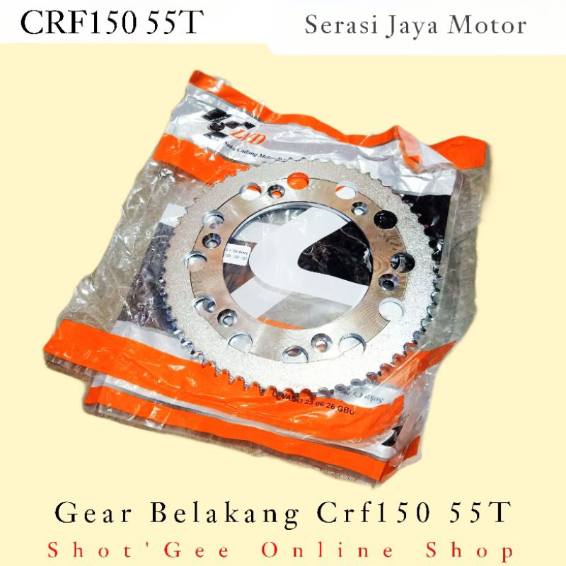 GEAR GIR BELAKANG CRF 150 55T