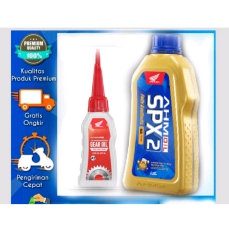 Oli Ahm Oli Mesin Motor Spx2 Spx 2 Oli gardan Honda Oli Gardan Ahm