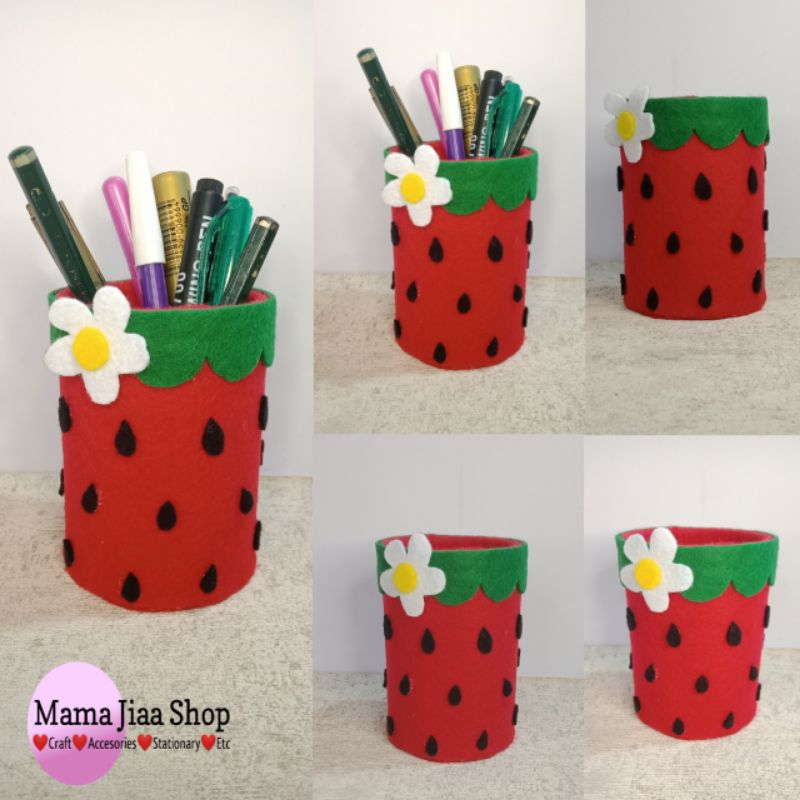 Prakarya daur ulang kaleng bekas dan kain flanel