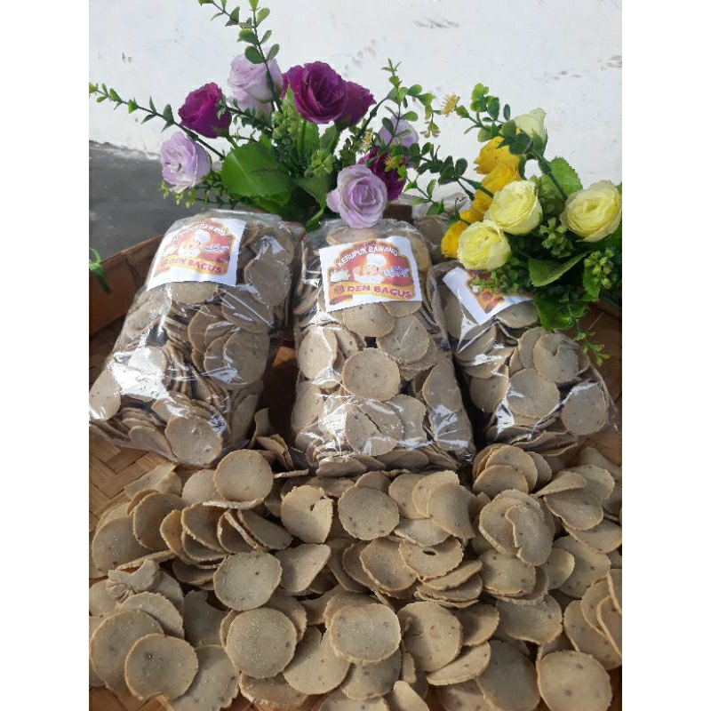 

kerupuk bawang kemasan 500 gr