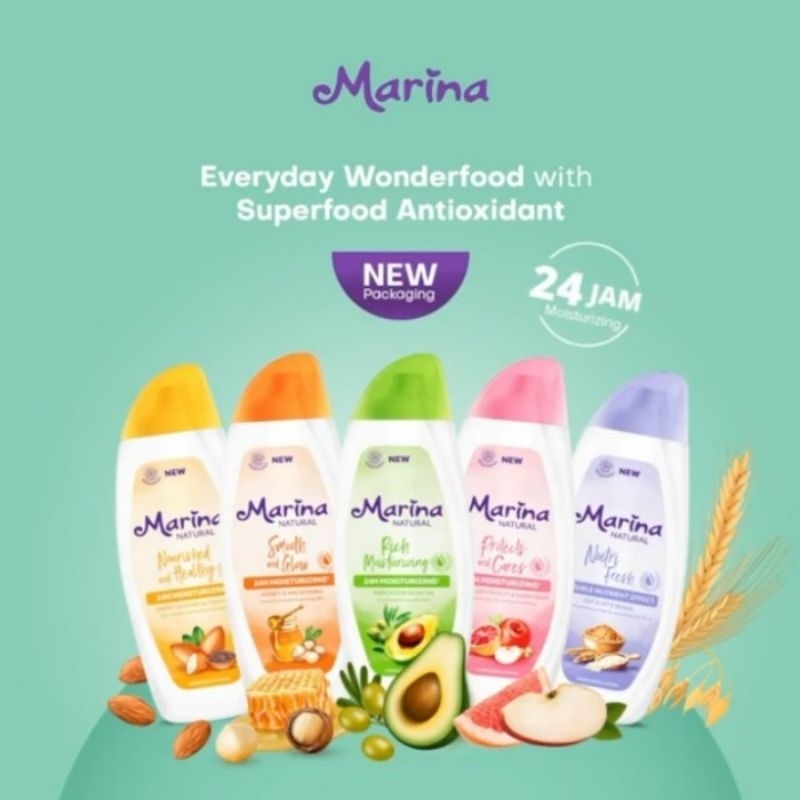 MARINA NATURAL HAND & BODY LOTION/BODY LOTION MARINA 185 ml