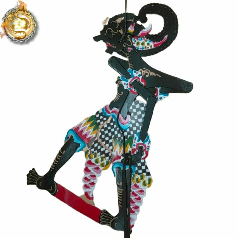 wayang kulit bimasena werkudara bahan kertas karton duplex