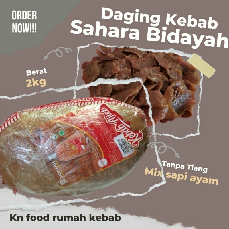 

Daging Kebab TANPA TIANG Bidayah 2KG MIX Bidayah