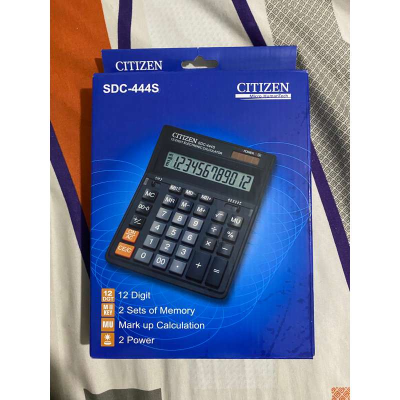 Citizen SDC-444S Kalkulator kerja 12 digit new original
