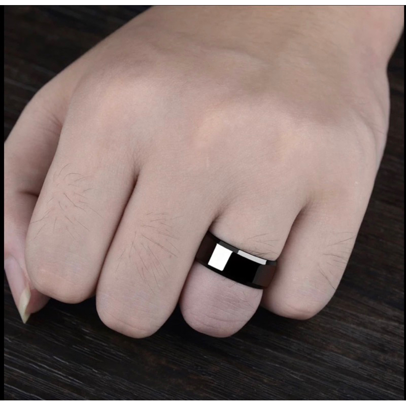 [COD] CINCIN TITANIUM HITAM POLOS KUALITAS SUPER ANTI LUNTUR ANTI KARAT / CINCIN PRIA WANITA ANAK COUPLE TUNANGAN