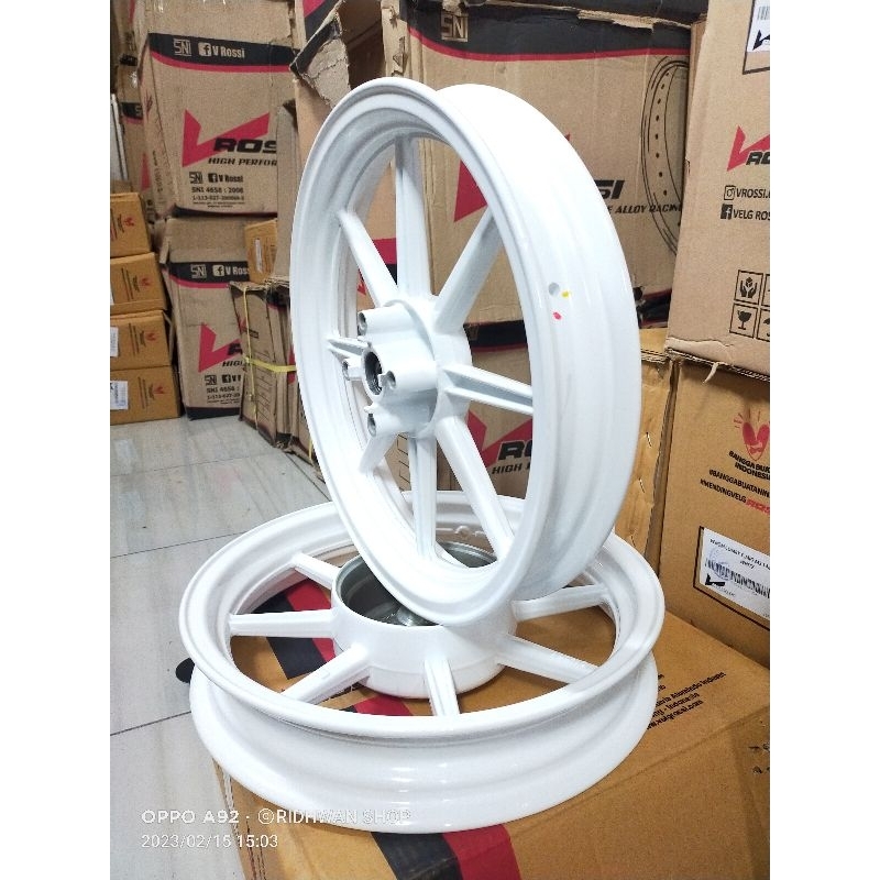 PELAH PELEK VELEK VELK VELG RODA BAN VELK  RACING V ROSSI UKURAN 185-215 RING 14 BUAT VARIO 125 NEW 
