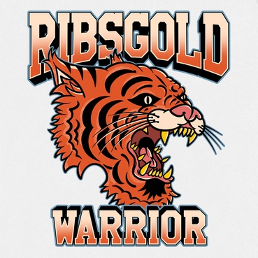 Ribsgold Kaos Oversize Graphic Pria - TigerWarrior