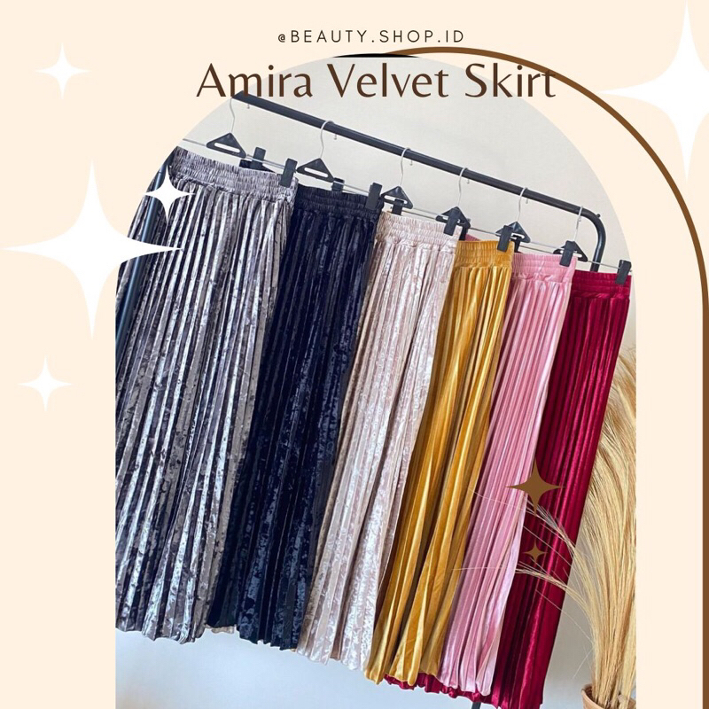 [SYSLABEL] Wendys Skirt - Rok Velvet Bludru Premium