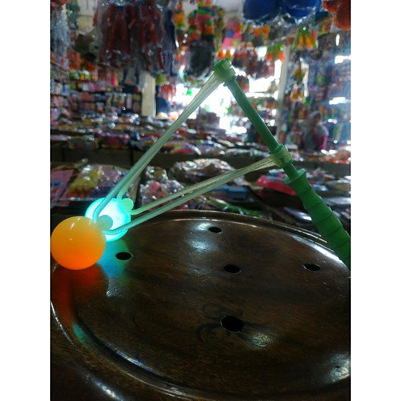 Mainan anak Lato Lato gagang LED