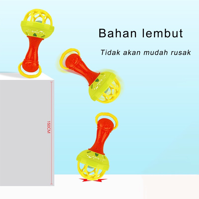 Kerincingan bayi Mainan bayi bola rattle Teether bayi