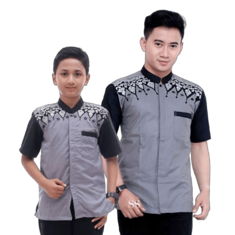 Koko Kurta Couple Ayah Dan Anak Original kurta Premium Couple-Mocca