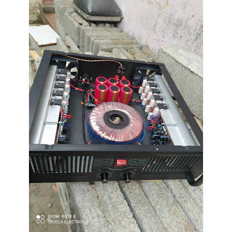 power amplifier rakitan 10A donat CT 55 600watt murni
