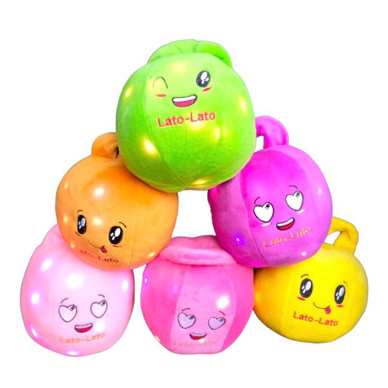 Boneka Mainan Lato Lato Lampu LED Tek Tek Tok Tok Boneka Granat Bom Label SNI