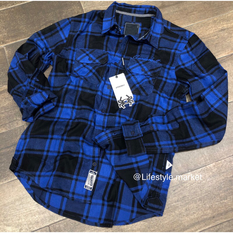 Kemeja Spyderbilt Original Flanel Lengan Panjang SHOUTED MEN SHIRT LONG