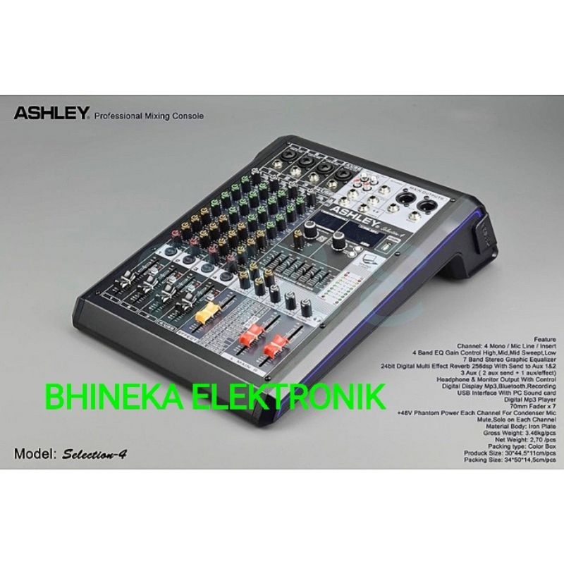 MIXER  ASHLEY SELECTION4 / SELECTION 4 ORIGINAL MIXER 4 CHANNEL