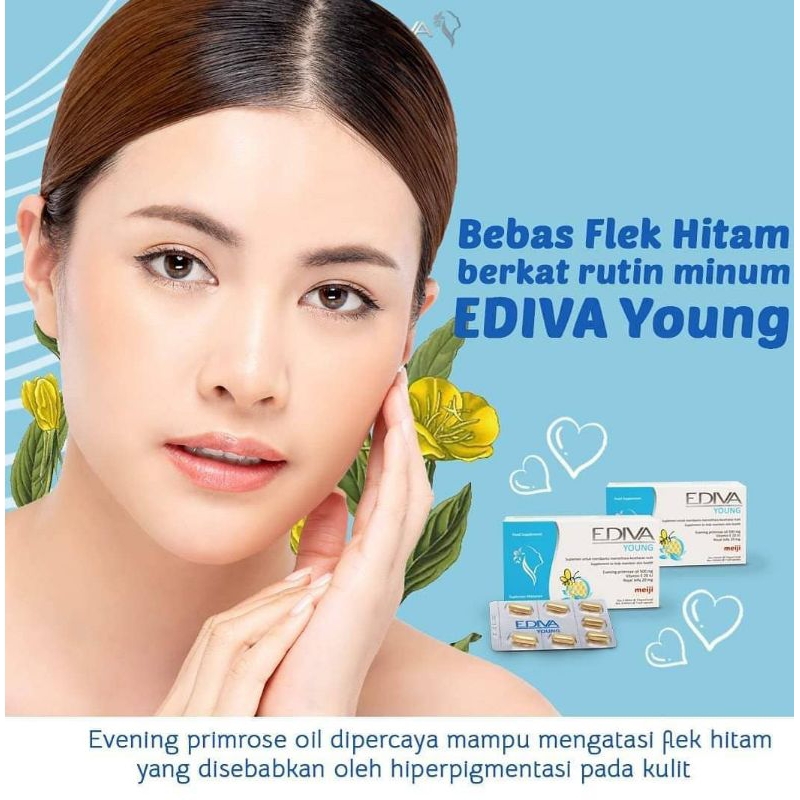 Ediva YOUNG BOX isi 28 by Meiji JAPAN Kulit glowing anti aging