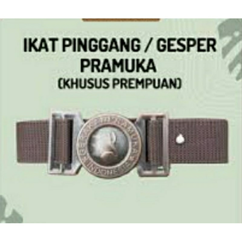 Gesper - ikat pinggangPramuka Penggalang Putri