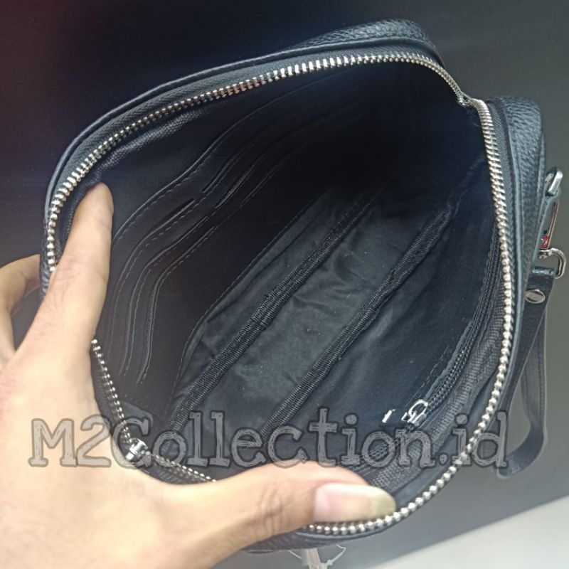 Tas Tangan Versace Leather Handbag / Clutch Kulit Asli Premium Quality