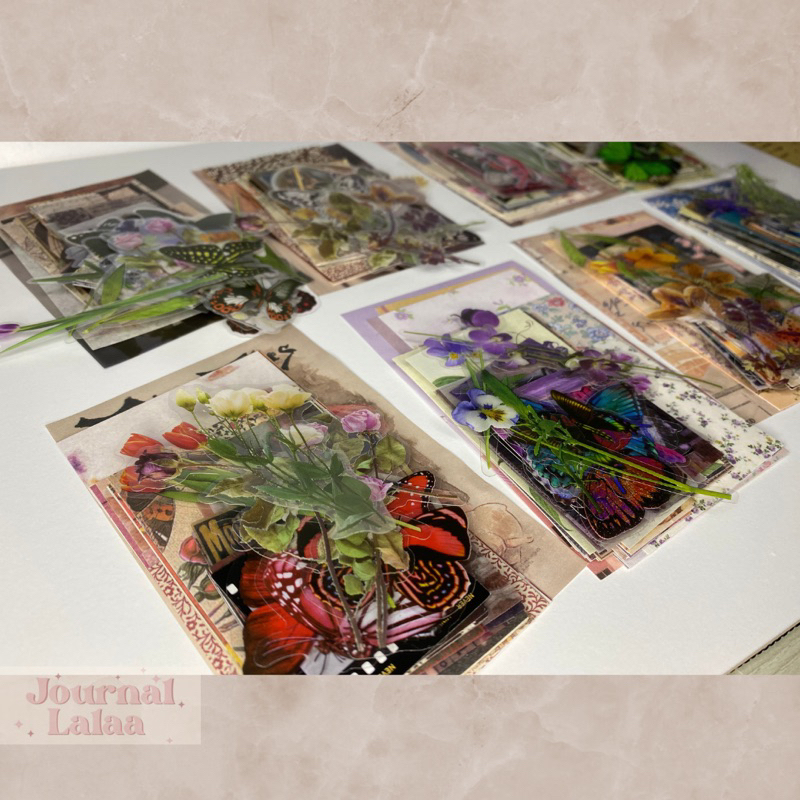 

Journal Kit 60pcs (sticker and paper deco for scrapbook and journal)