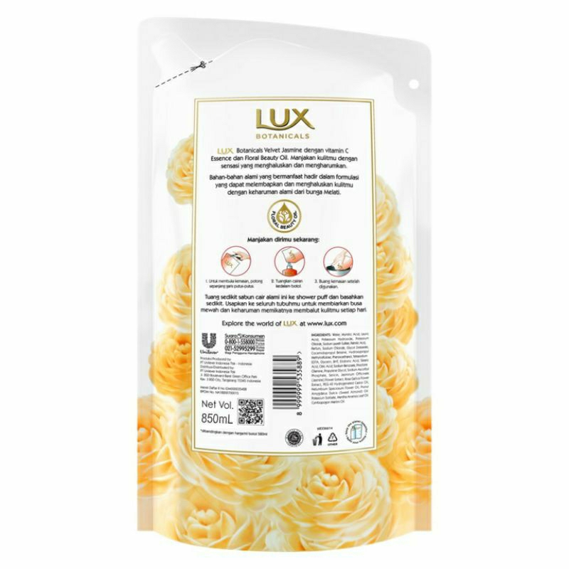 LUX BODY WAS 825ML