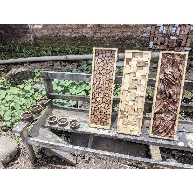 Hiasan Dinding wall decor custom kayu jati solid jati lokal belanda
