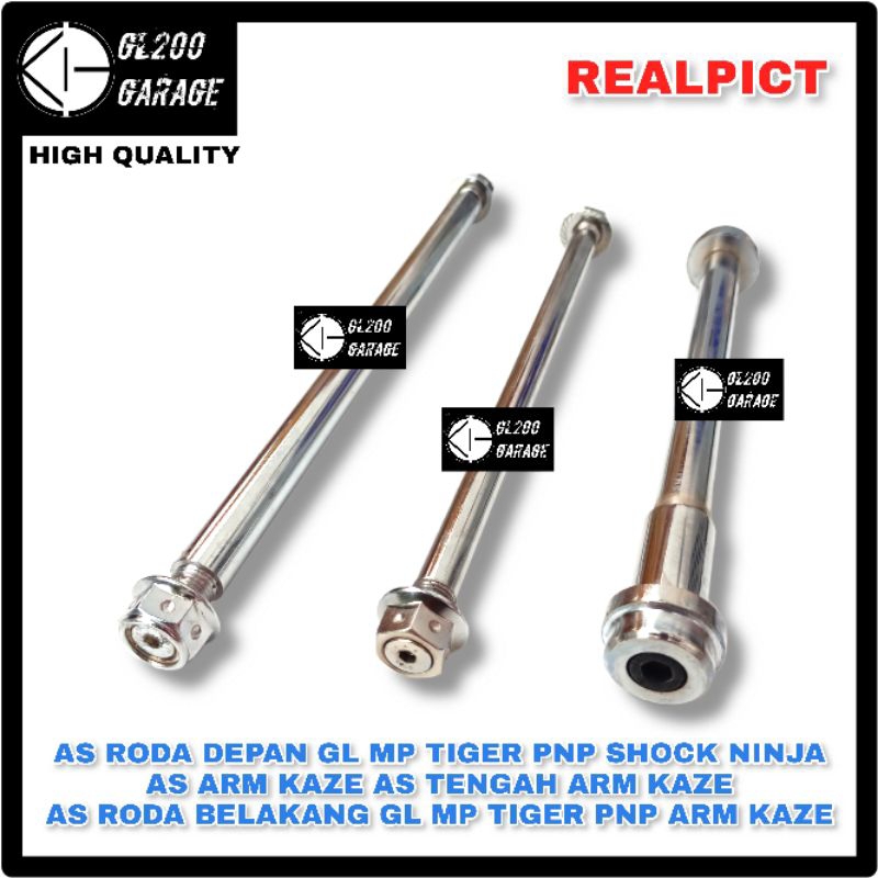 AS RODA DEPAN GL MP TIGER PNP SHOCK NINJA AS ARM KAZE AS TENGAH ARM KAZE AS RODA BELAKANG GL MP TIGE