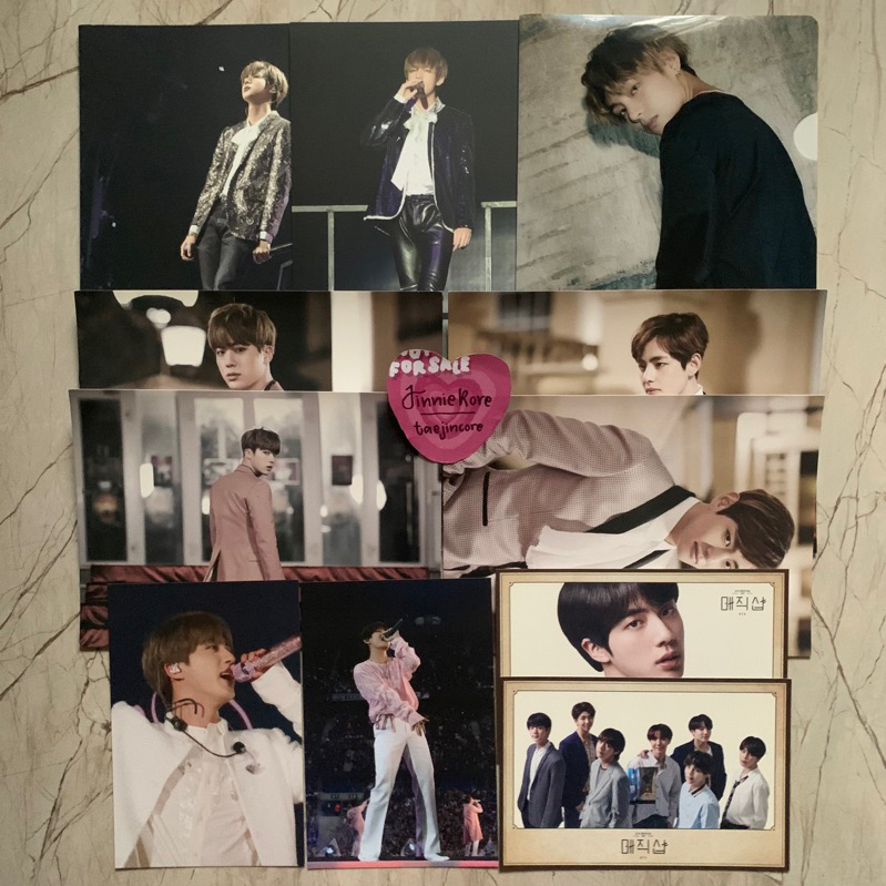 BTS VARIOUS OFFICIAL POSTCARD JIN V THE WINGS TOUR BLURAY MIC DROP FILE MAP L HOLDER EPILOGUE PROLOG
