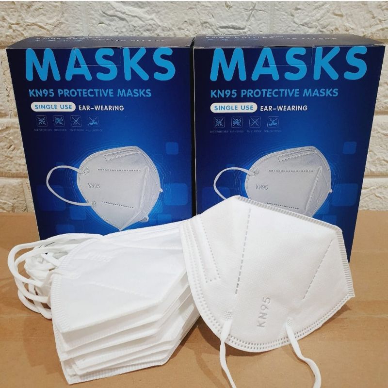 Masker KN95 5Ply Emboss Kawat Dalam 1Box Isi 50 Pcs