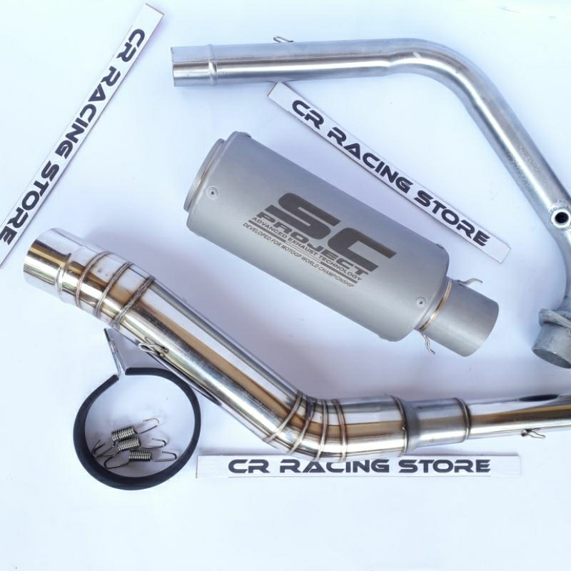 knalpot cbr 150 facelift sc project sandblast