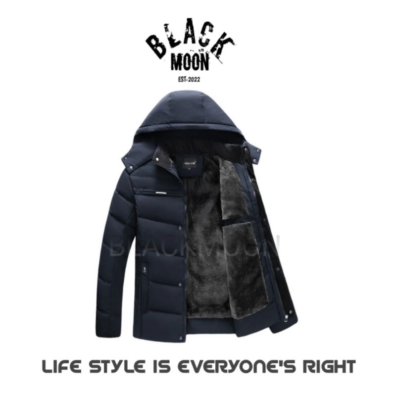 Jaket Bulu Mantel Pria Musim Dingin