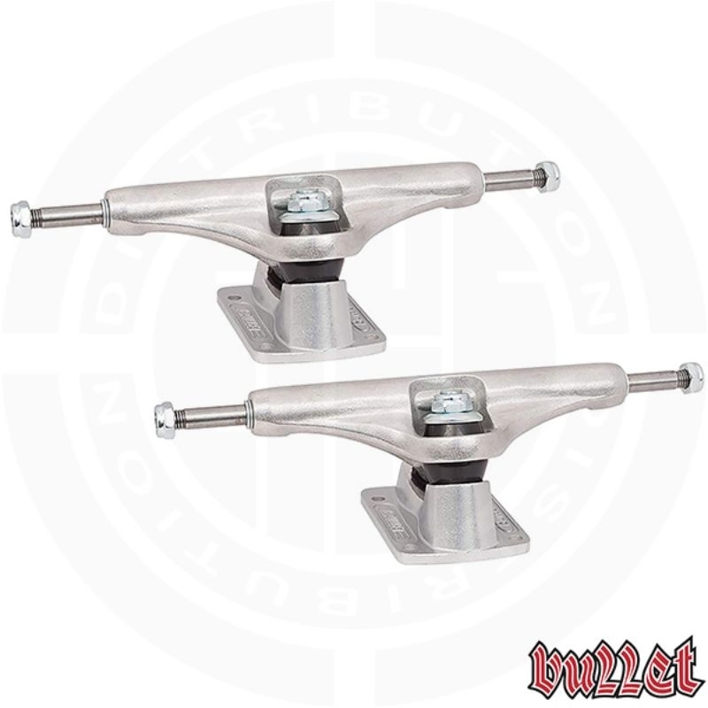 BULLET 140mm Polished Silver Standard Skateboard Trucks