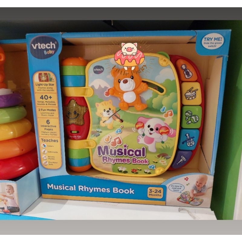 Vtech musical rhymes book / buku elektronik