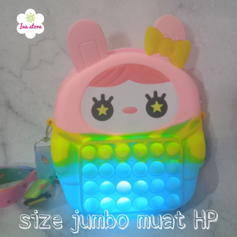 Tas Selempang pop it girl size jumbo muat Hp