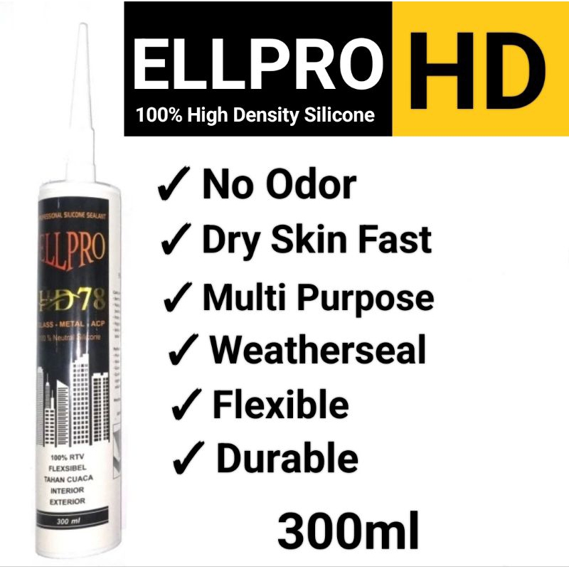 Lem Silikon/Silicone Sealant ELLPRO HD 78 Neutral 300ml