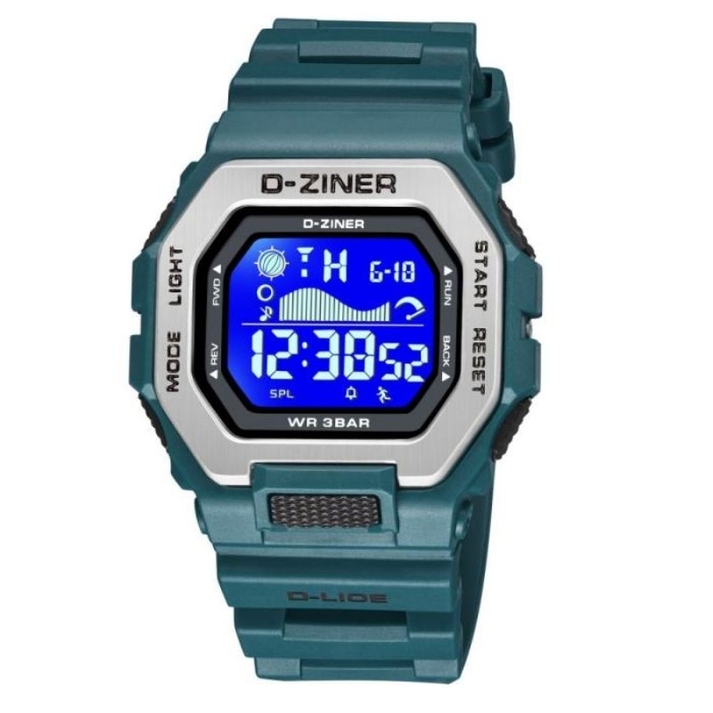 JAM TANGAN PRIA DAN WANITA DZINER 8318 DIGITAL WATER RESISTANT 30M