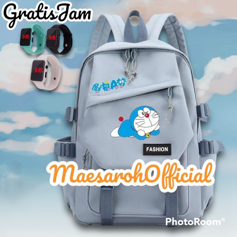 Tas Ransel Sekolah Dasar SD SMP Karakter Doraemon Murah