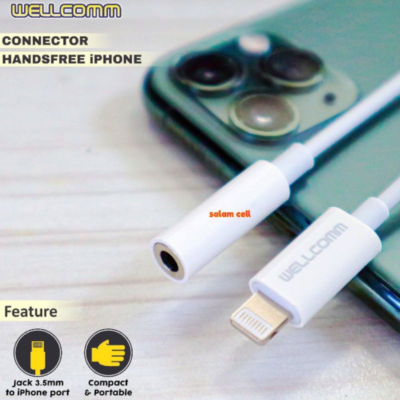 Connector Headset Splinter Headphone iphone Wellcomm Konector iphone